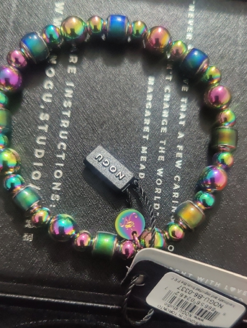 NOGU Iridescent Beaded Bracelet - Multicolor - Picture 8 of 9